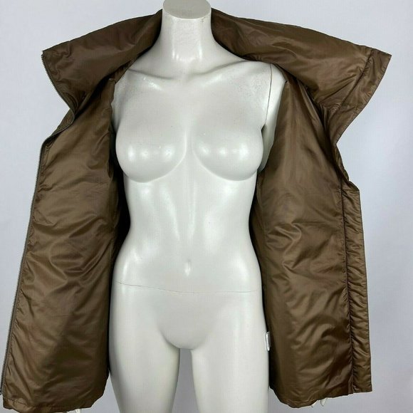 Eileen Fisher‎ Parka Funnel Neck Down Long Sleeve Jacket Pockets Zippers Women M - Picture 8 of 11